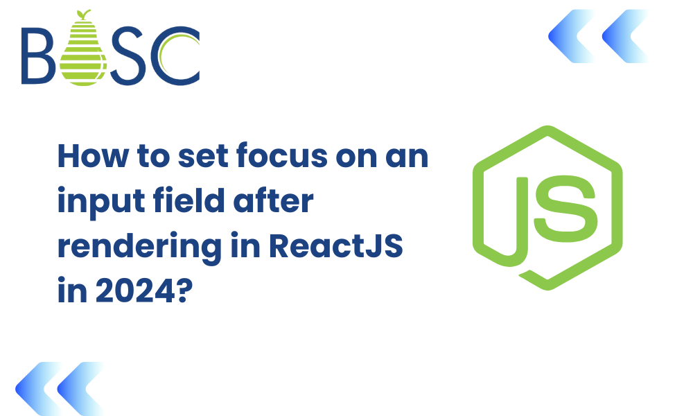 How to Set Focus on an Input Field After Rendering in ReactJS in 2026?